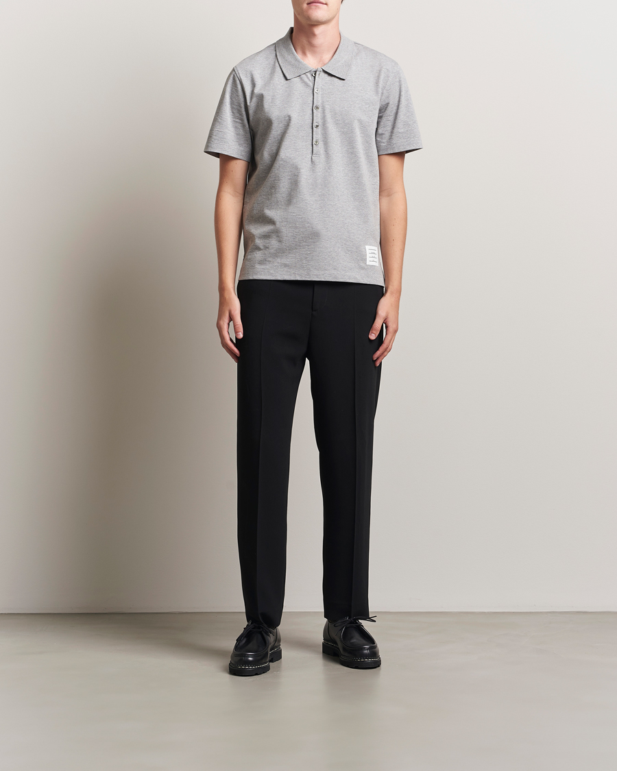Heren | Polo's | Thom Browne | Relaxed Fit Polo Light Grey