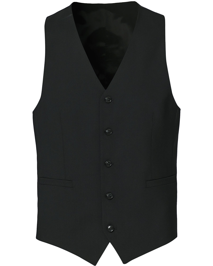 Heren | Blazers | Tiger of Sweden | Litt Wool Waistcoat Black