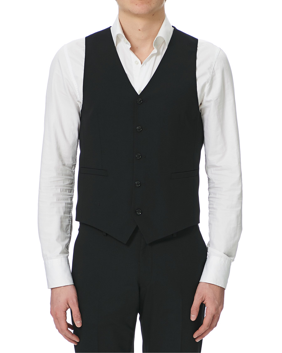 Heren | Blazers | Tiger of Sweden | Litt Wool Waistcoat Black