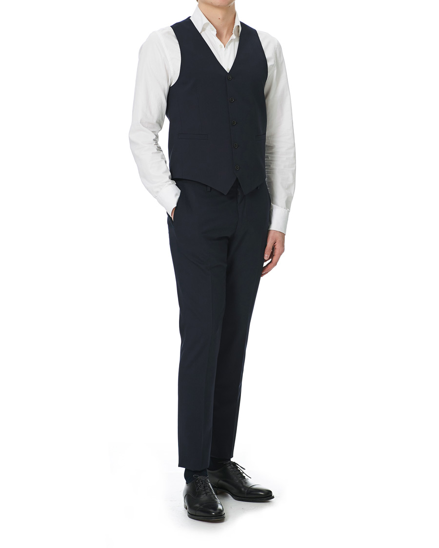 Heren | Blazers | Tiger of Sweden | Litt Wool Waistcoat Navy