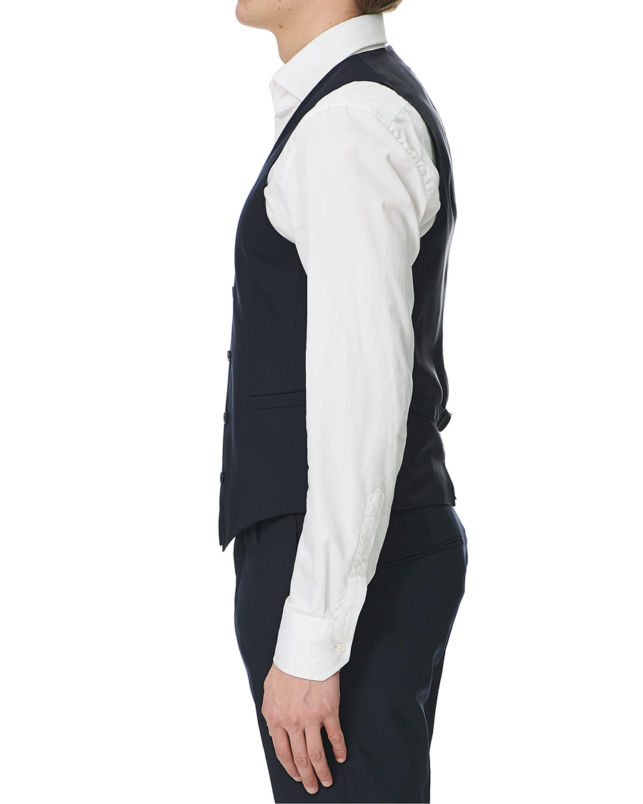 Heren | Blazers | Tiger of Sweden | Litt Wool Waistcoat Navy