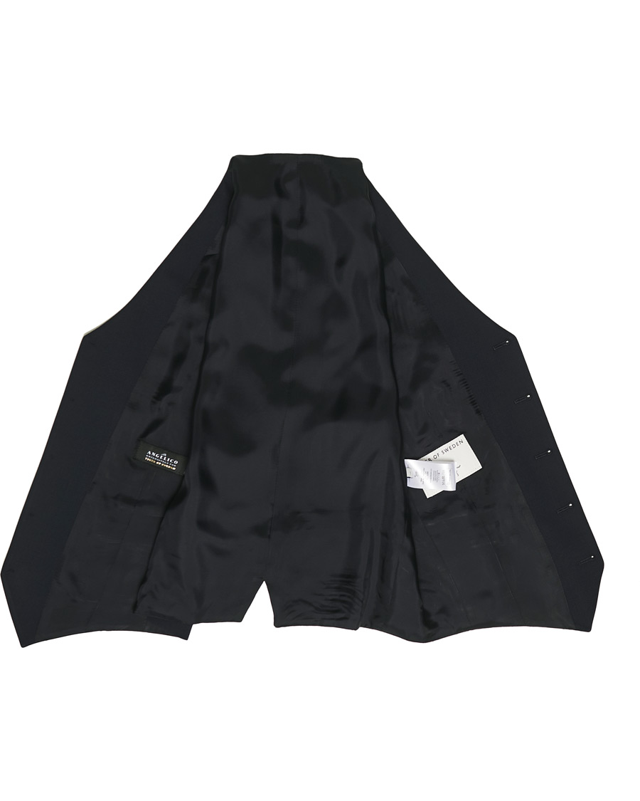 Heren | Blazers | Tiger of Sweden | Litt Wool Waistcoat Navy