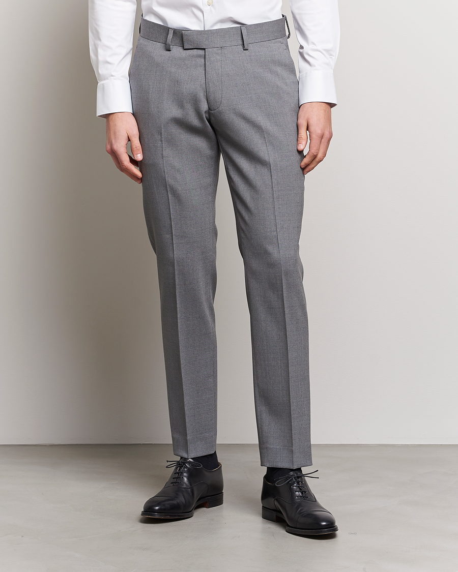 Heren | Sale | Tiger of Sweden | Tordon Wool Suit Trousers Grey