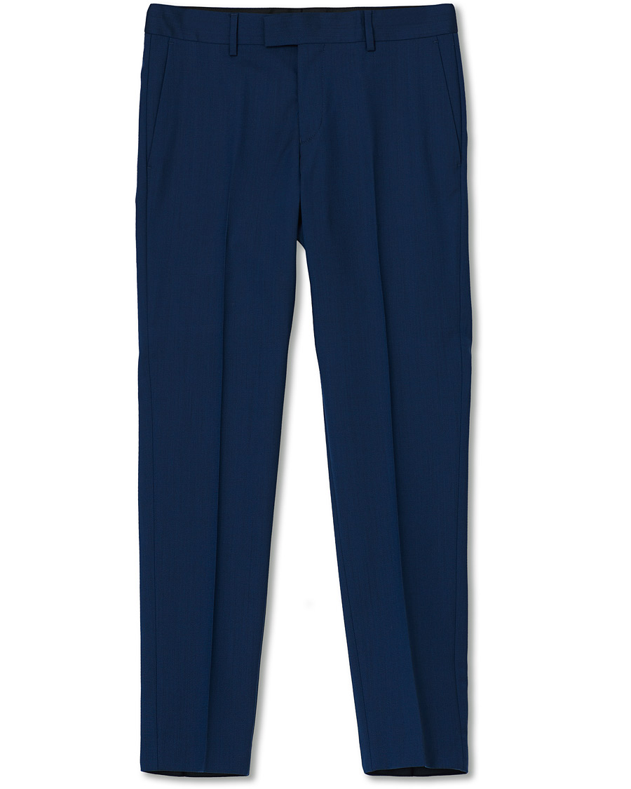 Heren | Broeken | Tiger of Sweden | Tordon Wool Suit Trousers Blue