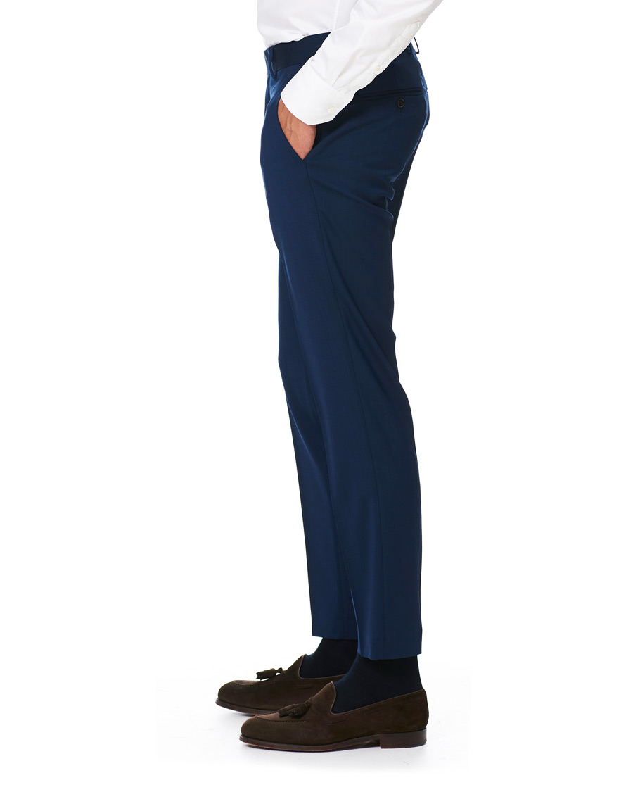 Heren | Broeken | Tiger of Sweden | Tordon Wool Suit Trousers Blue