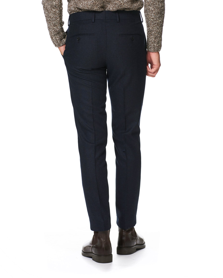 Heren | Broeken | Tiger of Sweden | Tordon Flannel Trousers Navy