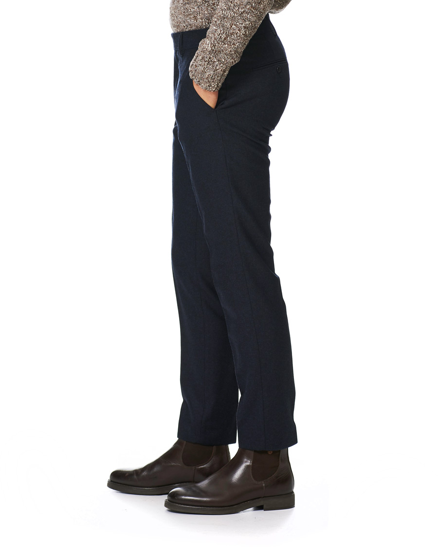 Heren | Broeken | Tiger of Sweden | Tordon Flannel Trousers Navy