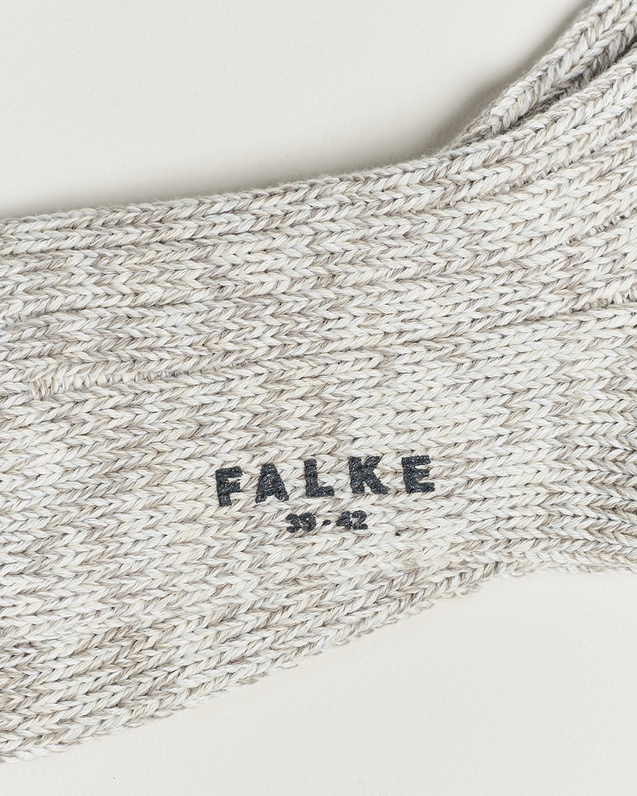 Heren | Ondergoed | Falke | Brooklyn Cotton Sock Light Grey