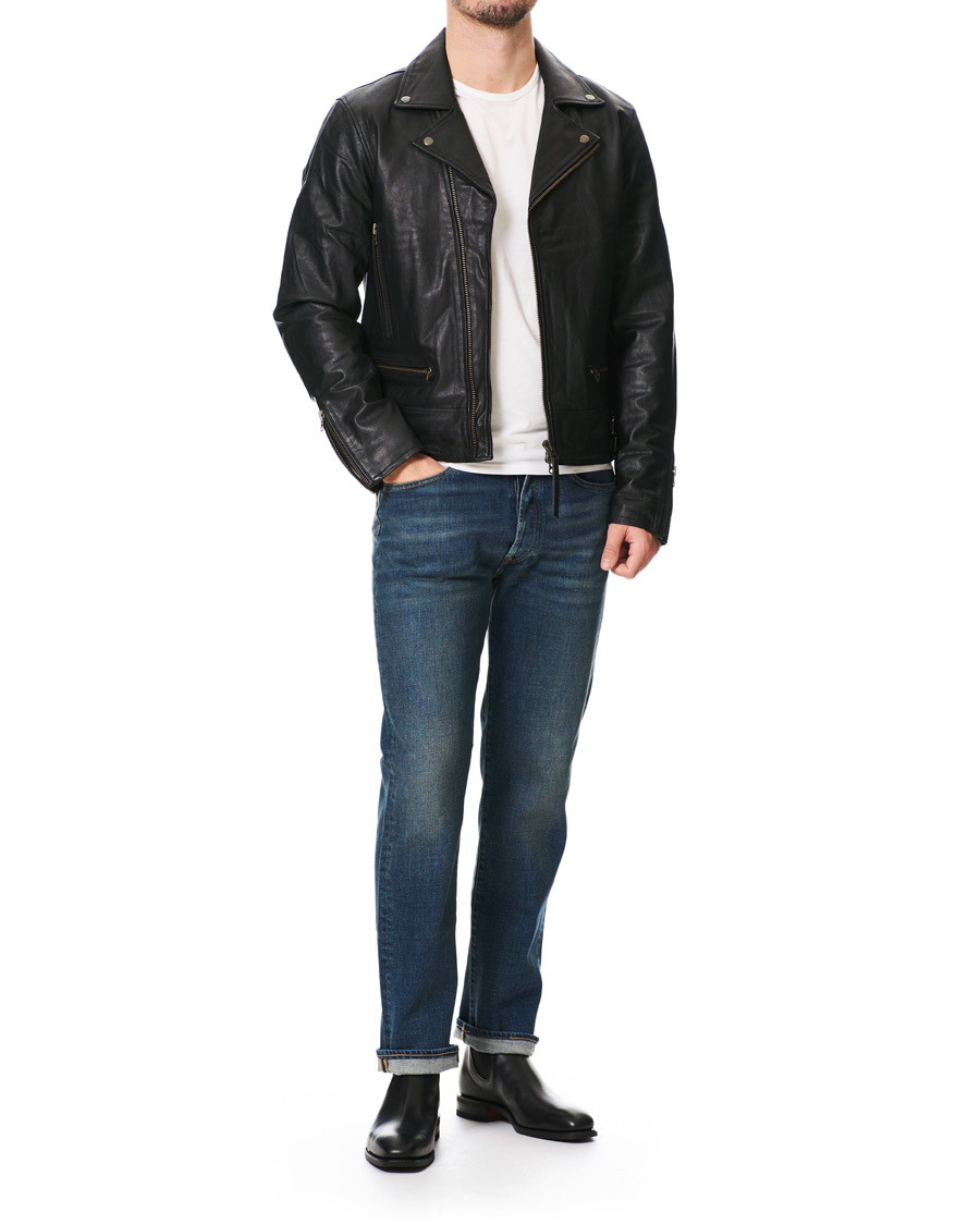 Heren | Jassen | Tiger of Sweden Jeans | Chylo Leather Jacket Black