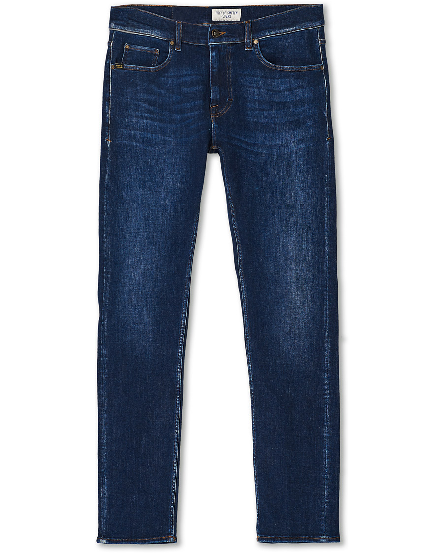 Heren | Jeans | Tiger of Sweden Jeans | Leon Gardy Superstretch Jeans Royal Blue
