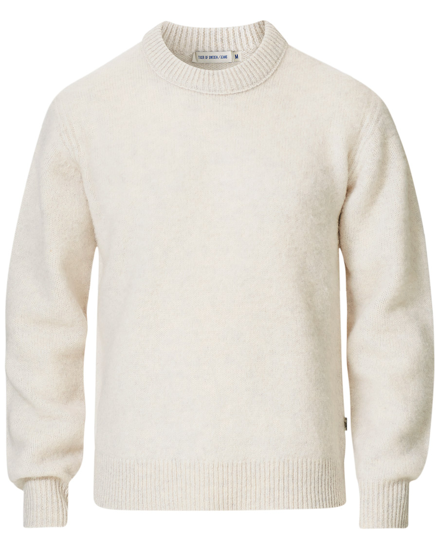 Heren | Truien | Tiger of Sweden Jeans | Prowler Knitted Crew Neck White