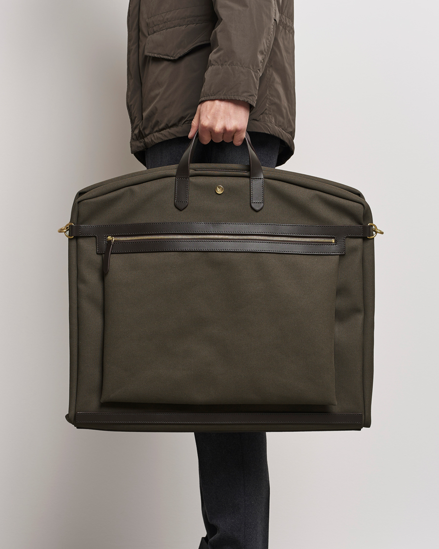 Heren | Business & Beyond | Mismo | M/S Suit Carrier Army/Dark Brown