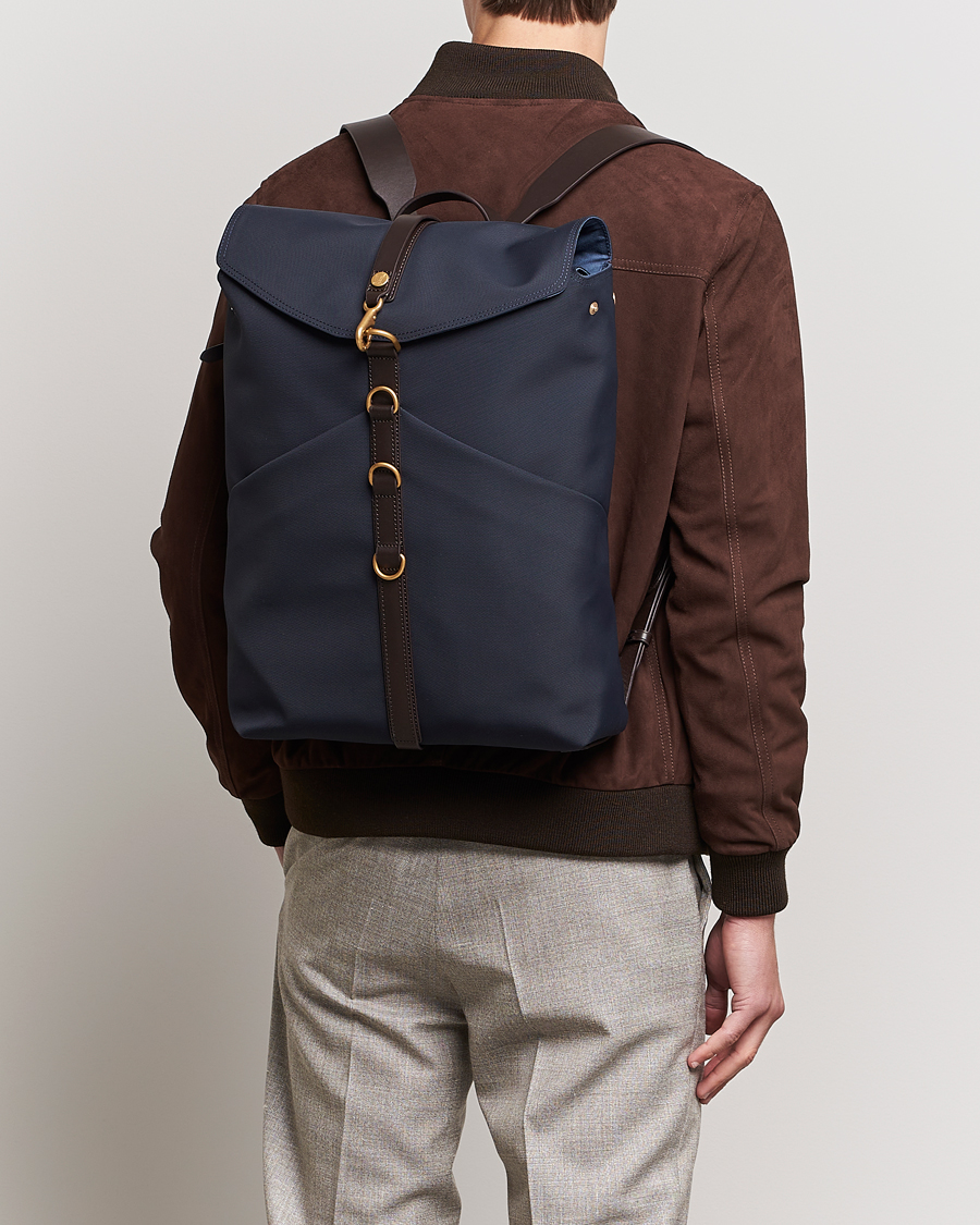 Heren | Afdelingen | Mismo | M/S Rucksack Navy/Dark Brown