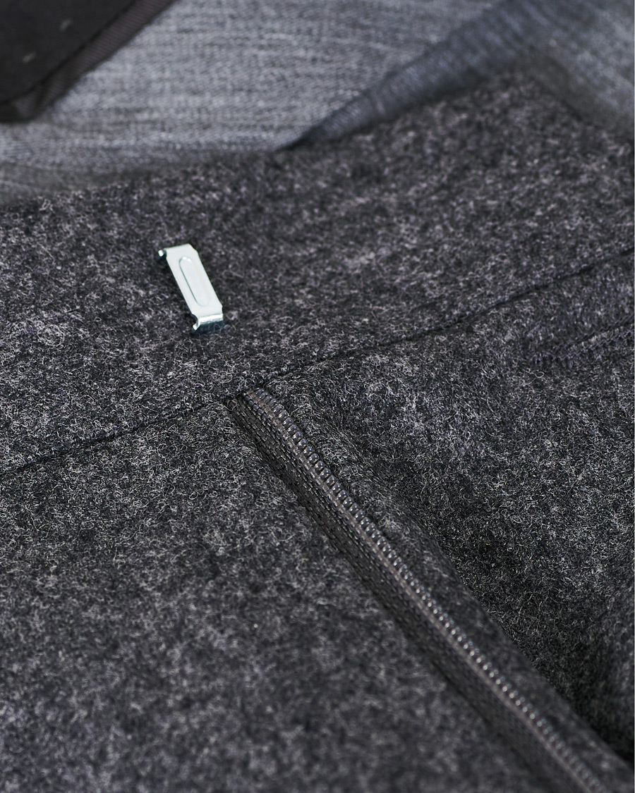 Heren | Broeken | Oscar Jacobson | Dean Turn Up Flannel Trousers Grey