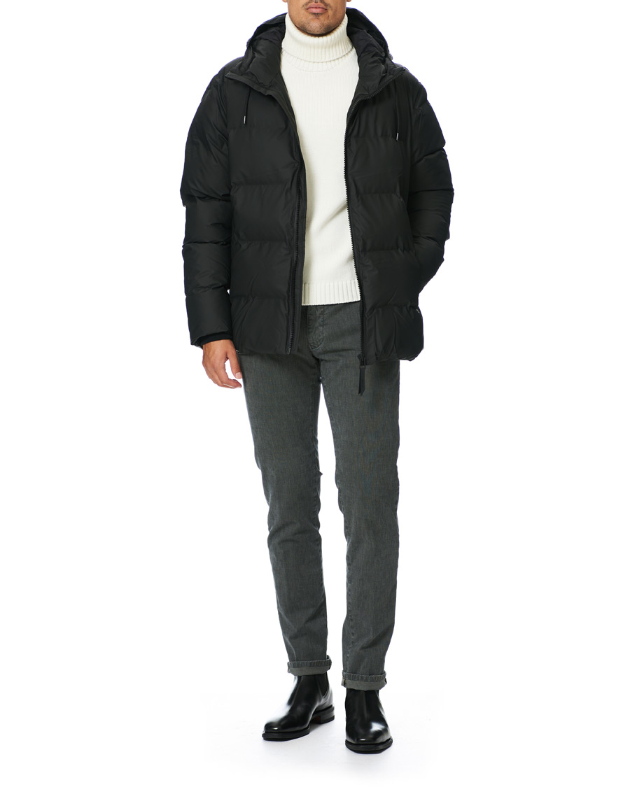 Heren | Jassen | RAINS | Waterproof Puffer Jacket Black