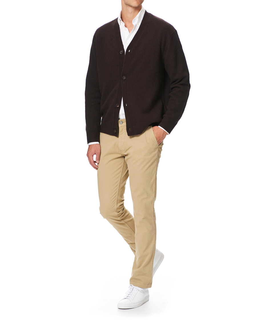 Heren | Truien | Samsøe Samsøe | Samsøe & Samsøe Viktor Knitted Wool Cardigan Mole
