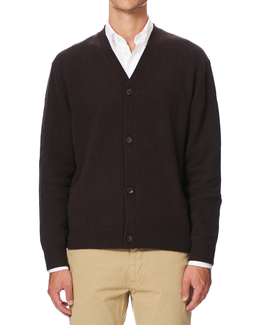 Heren | Truien | Samsøe Samsøe | Samsøe & Samsøe Viktor Knitted Wool Cardigan Mole
