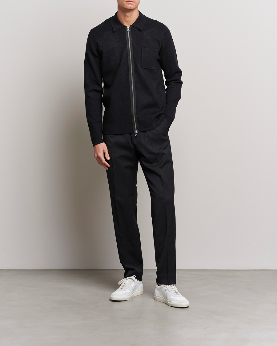 Heren | Truien | Samsøe Samsøe | Guna Full Zip Black