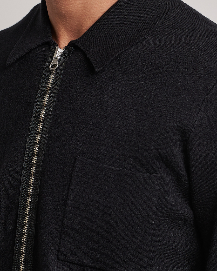 Heren | Truien | Samsøe Samsøe | Guna Full Zip Black