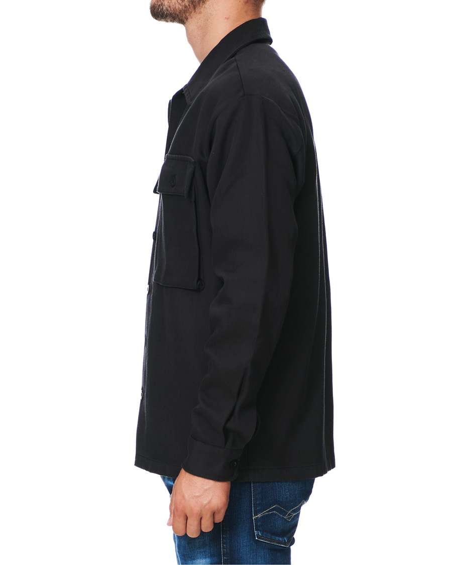 Heren | Overhemden | Samsøe Samsøe | Samsøe & Samsøe Vega Lyocell/Cotton Overshirt Black