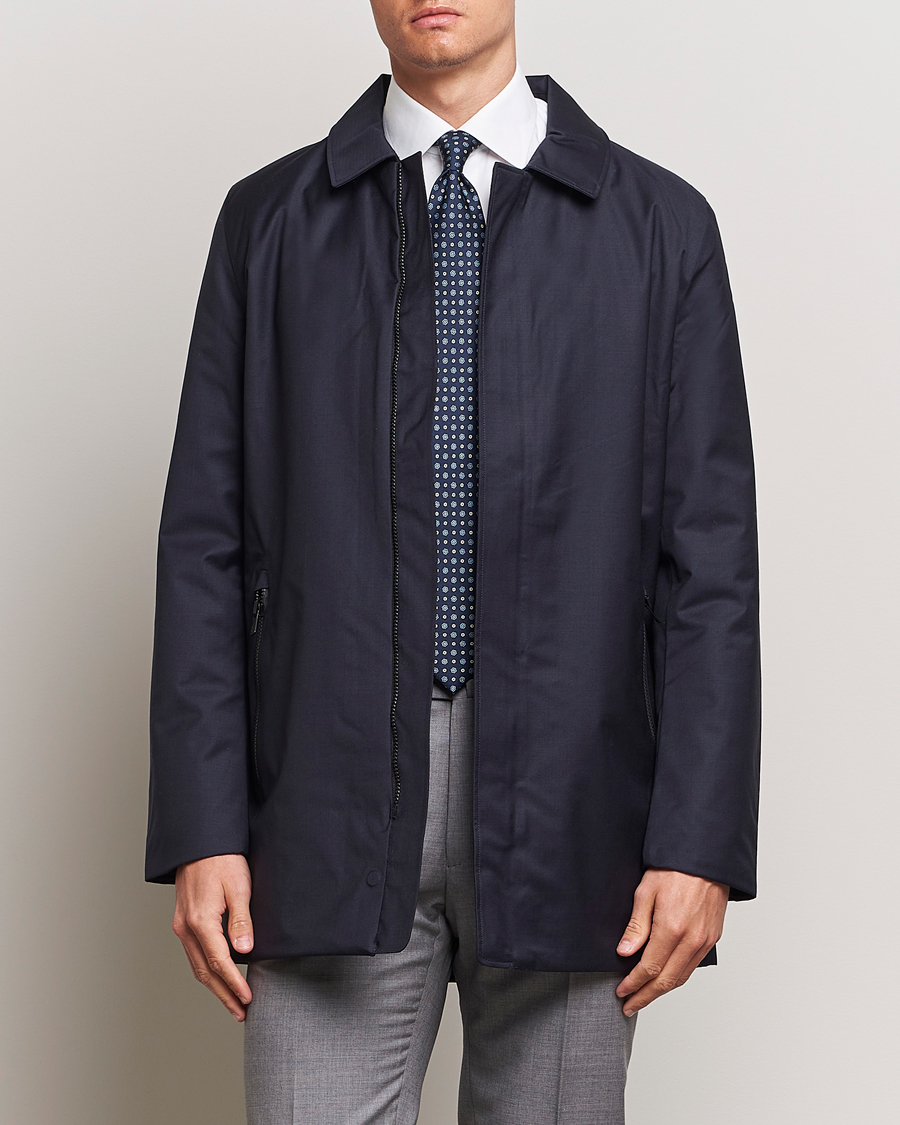 Heren | Formele jassen | UBR | Regulator Coat Savile Dark Navy Wool