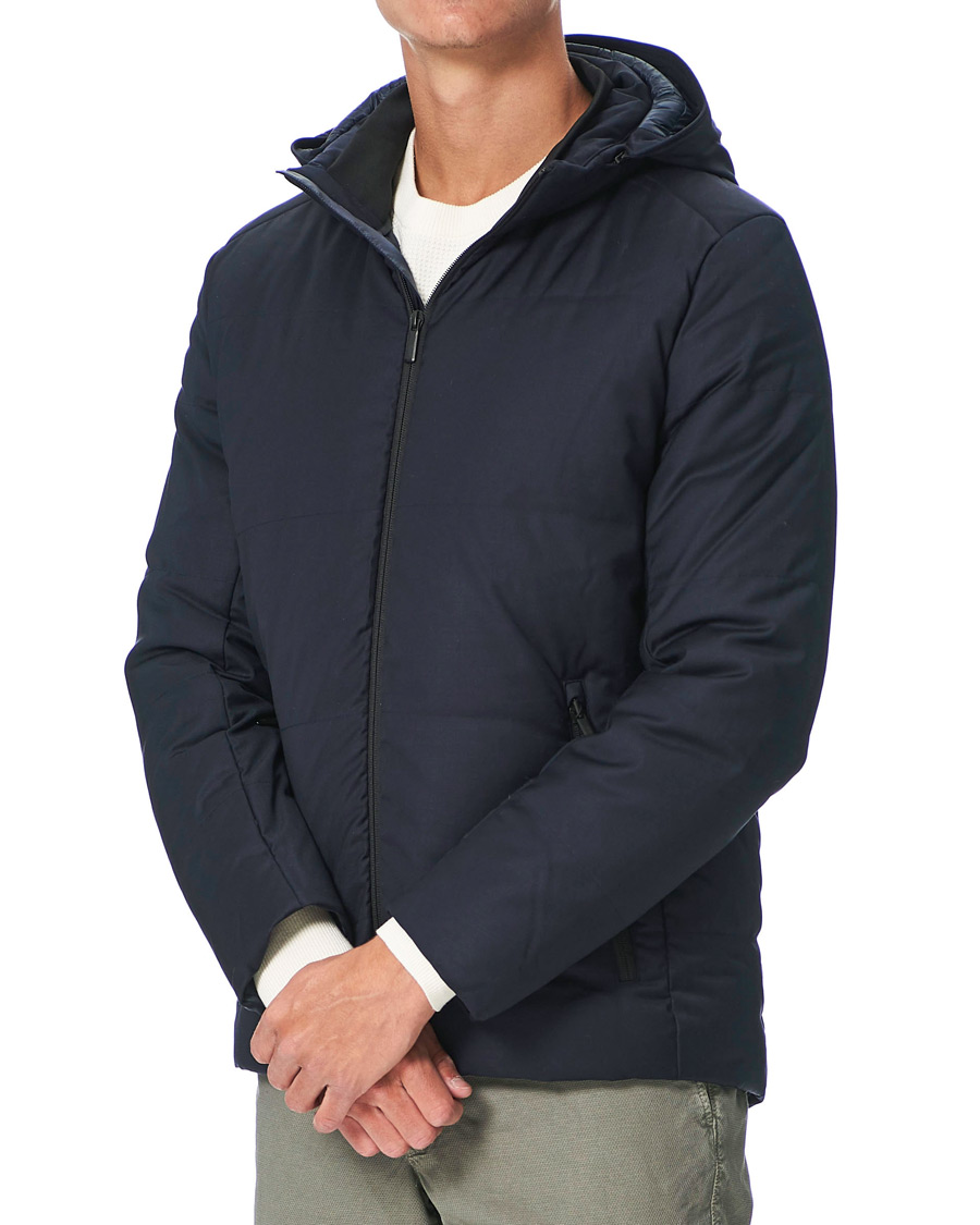 Heren | Business & Beyond | UBR | Oxygen Down Savile Jacket Dark Navy Wool