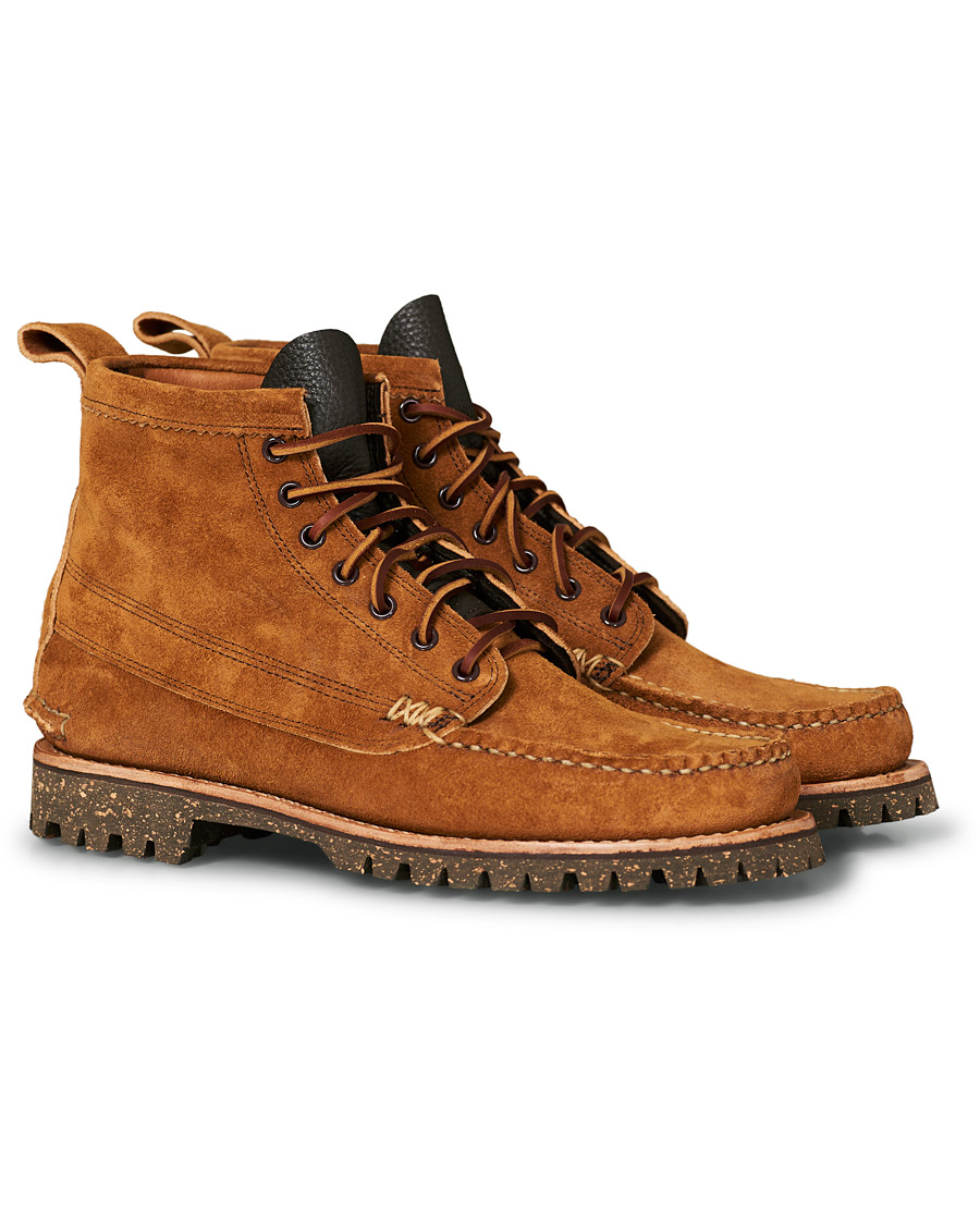 Heren | Yuketen Cortina Sole Angler Boots Khaki Suede US8 - EU41 | Yuketen | Cortina Sole Angler Boots Khaki Suede US8 - EU41