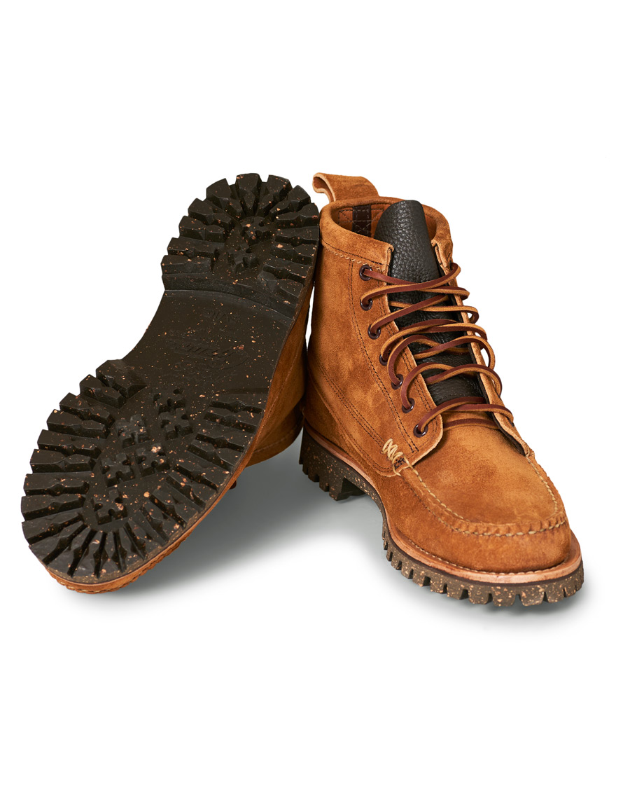 Heren | Yuketen Cortina Sole Angler Boots Khaki Suede US8 - EU41 | Yuketen | Cortina Sole Angler Boots Khaki Suede US8 - EU41