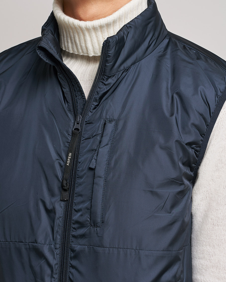 Heren | Jassen | Aspesi | Jil Padded Vest Navy