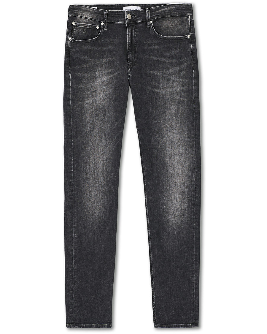 Heren | Jeans | Calvin Klein Jeans | Slim Tapered Stretch Jeans Dark Grey
