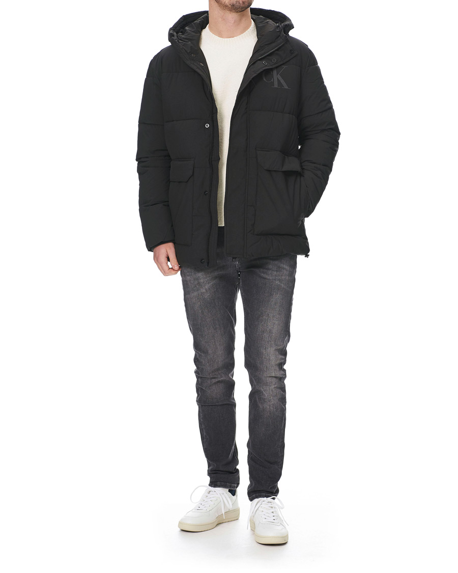 Heren | Jeans | Calvin Klein Jeans | Slim Tapered Stretch Jeans Dark Grey