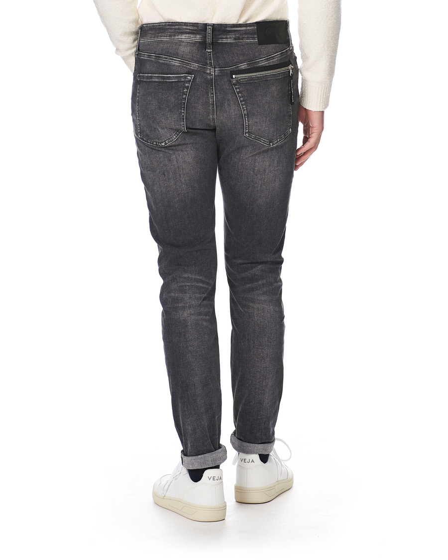Heren | Jeans | Calvin Klein Jeans | Slim Tapered Stretch Jeans Dark Grey