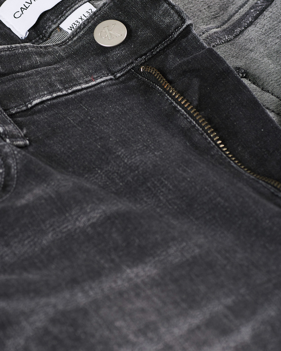 Heren | Jeans | Calvin Klein Jeans | Slim Tapered Stretch Jeans Dark Grey