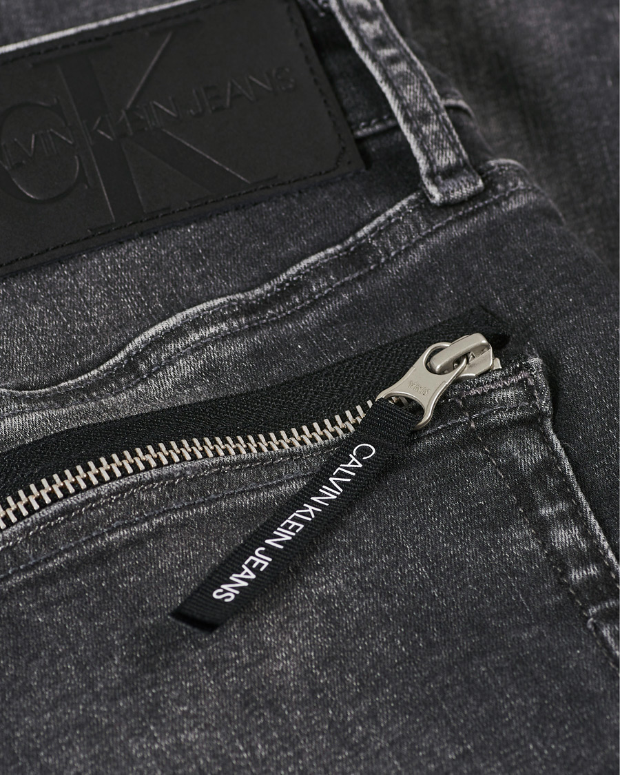 Heren | Jeans | Calvin Klein Jeans | Slim Tapered Stretch Jeans Dark Grey