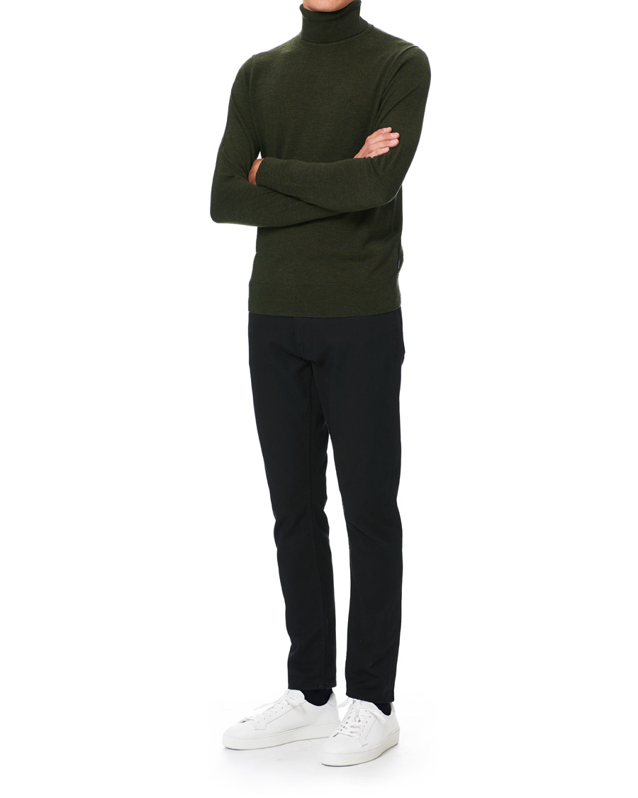 Heren | Truien | Calvin Klein | Superior Wool Rollneck Dark Olive