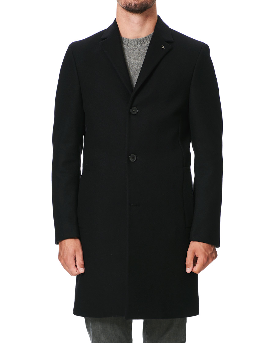 Heren | Jassen | Calvin Klein | Wool/Cashmere Coat Black
