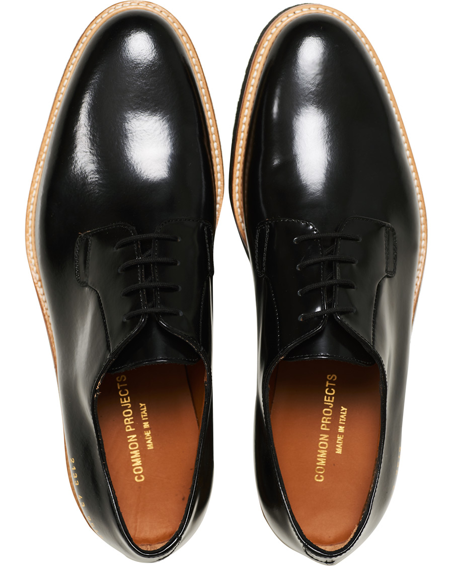 Heren | Common Projects Derby Shine Black Calf | Common Projects | Derby Shine Black Calf