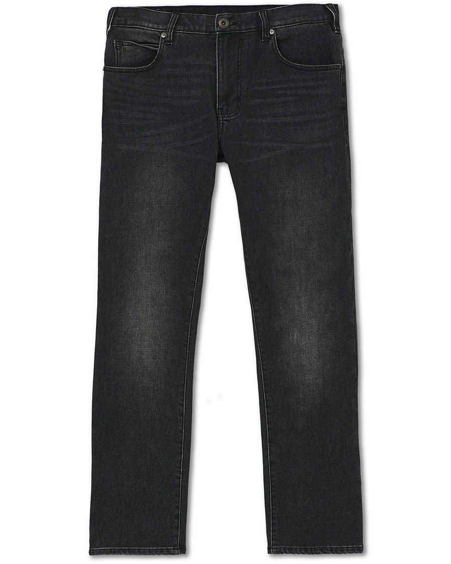 Heren | Jeans | Emporio Armani | Regular Fit Jeans Washed Black