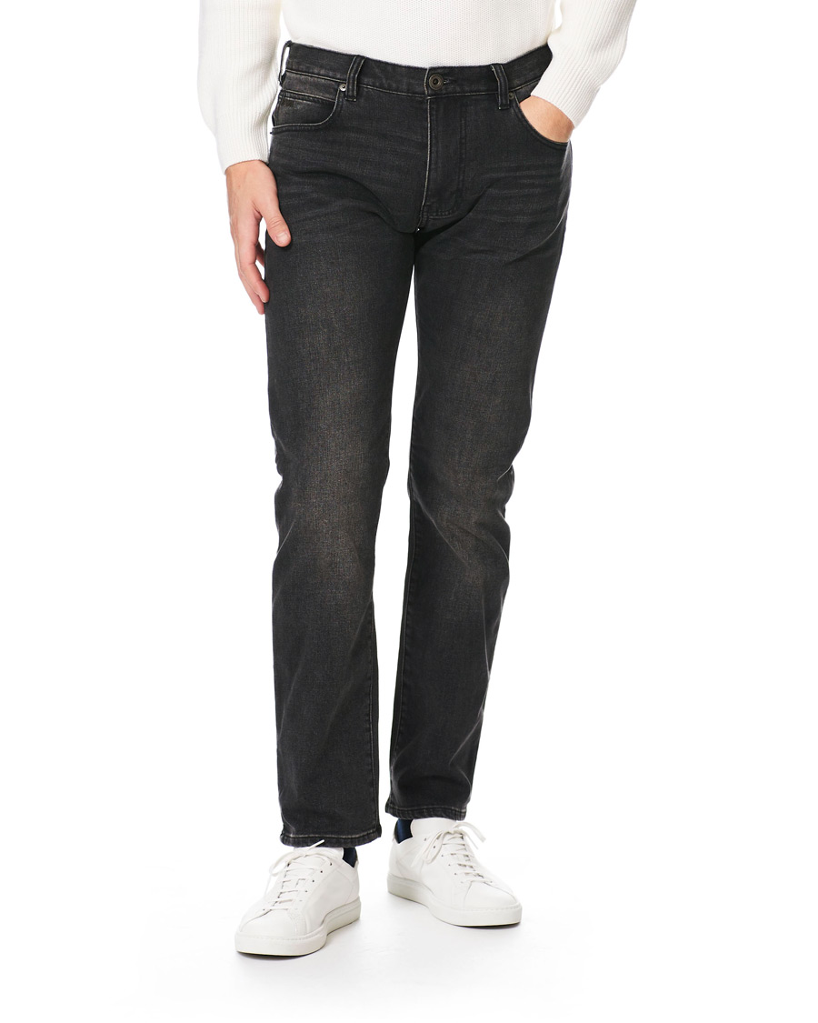 Heren | Jeans | Emporio Armani | Regular Fit Jeans Washed Black