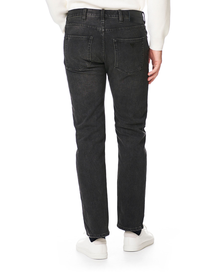 Heren | Jeans | Emporio Armani | Regular Fit Jeans Washed Black
