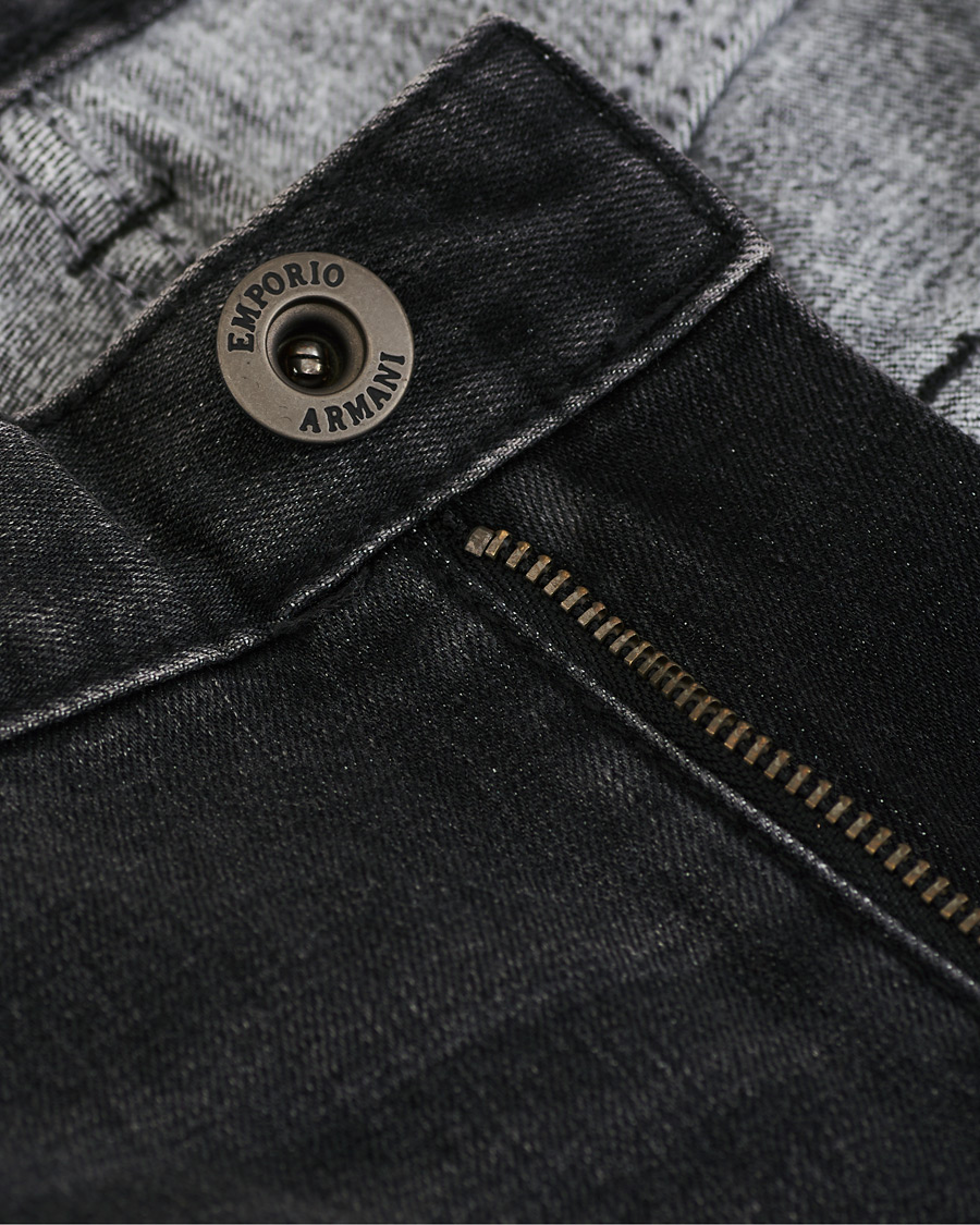 Heren | Jeans | Emporio Armani | Regular Fit Jeans Washed Black