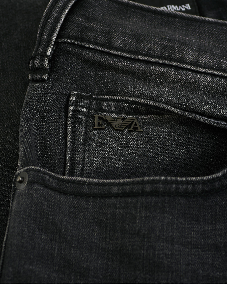 Heren | Jeans | Emporio Armani | Regular Fit Jeans Washed Black