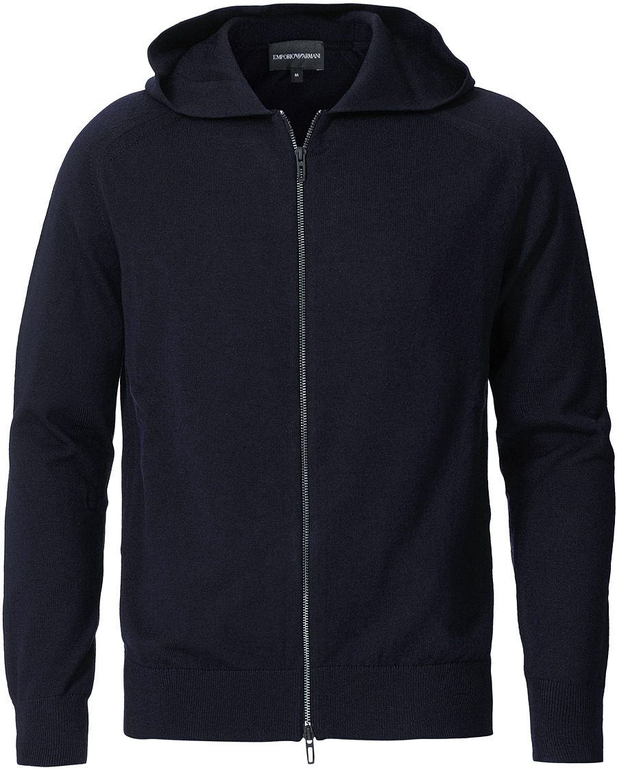 Heren | Truien | Emporio Armani | Travel Collection Full Zip Hoodie Navy