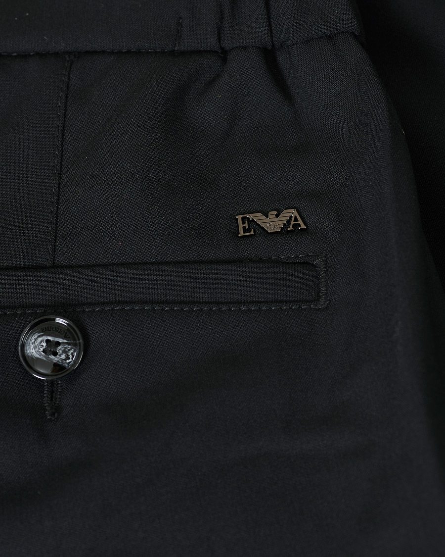 Heren | Broeken | Emporio Armani | Virgin Wool Trousers Black