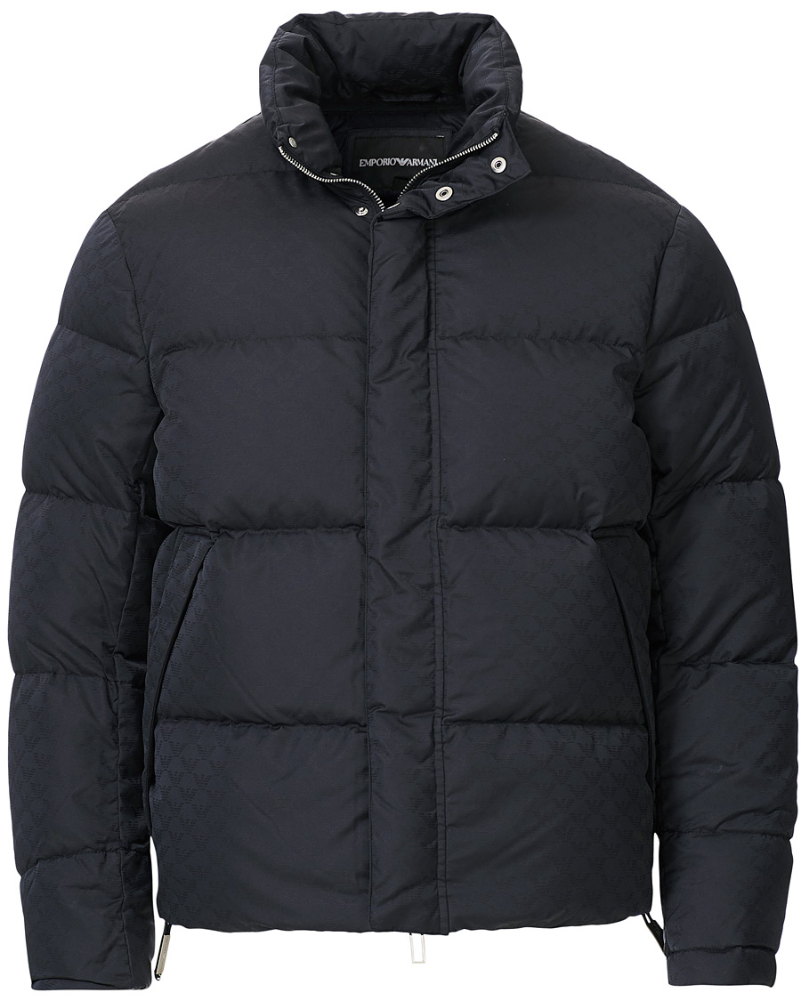 Heren | Jassen | Emporio Armani | Tonal Logo Down Jacket Navy