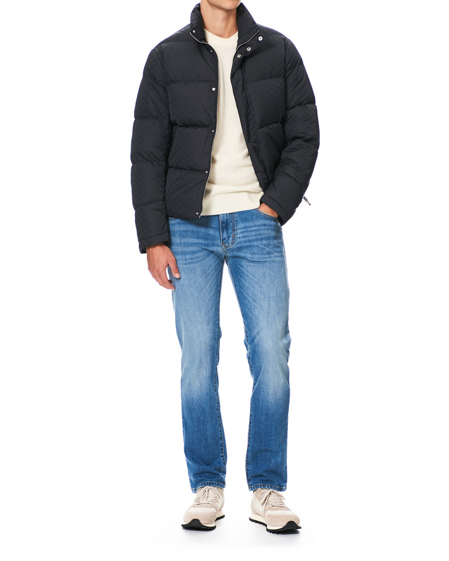 Heren | Jassen | Emporio Armani | Tonal Logo Down Jacket Navy