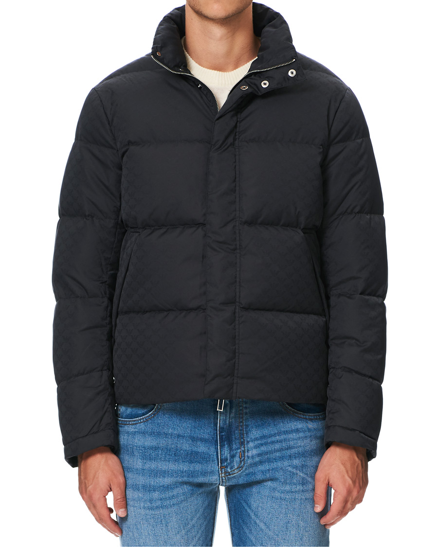 Heren | Jassen | Emporio Armani | Tonal Logo Down Jacket Navy