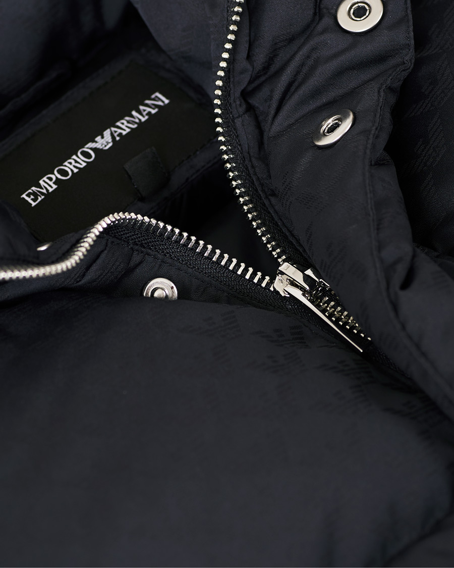 Heren | Jassen | Emporio Armani | Tonal Logo Down Jacket Navy