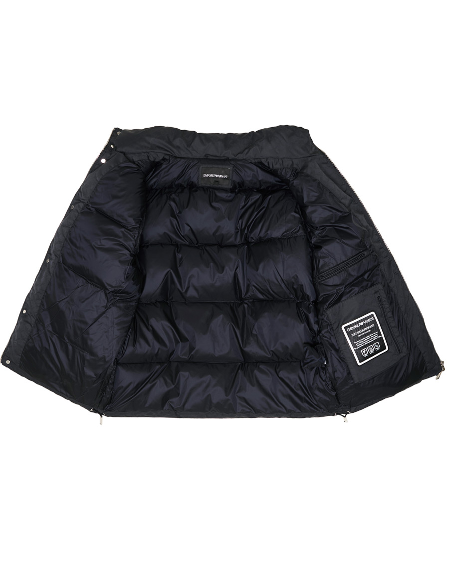 Heren | Jassen | Emporio Armani | Tonal Logo Down Jacket Navy