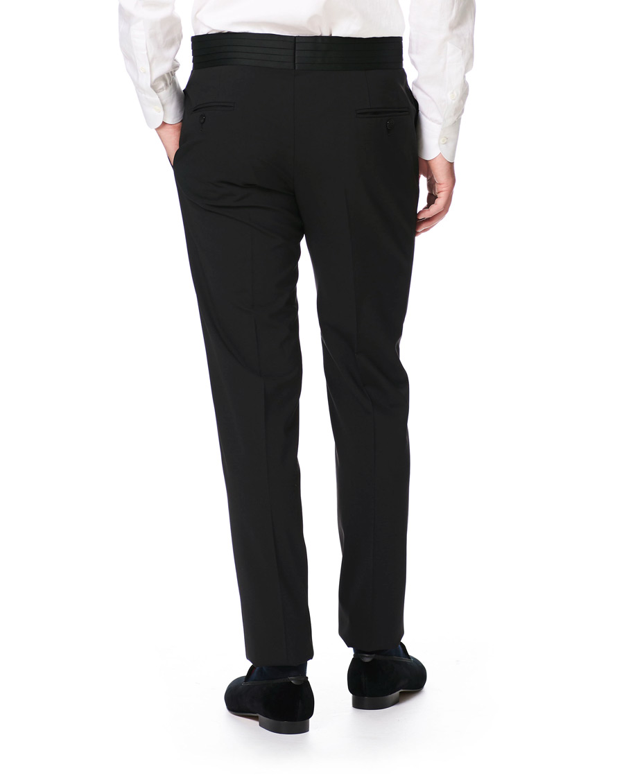 Heren | Pakken | Emporio Armani | Slim Fit Virgon Wool Shawl Collar Tuxedo Black